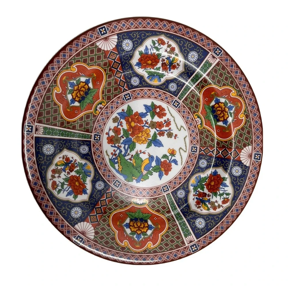 Melamine Dinnerware Thunder Group Peacock Set 12 Piece Kitchen Dinner Set Bowls